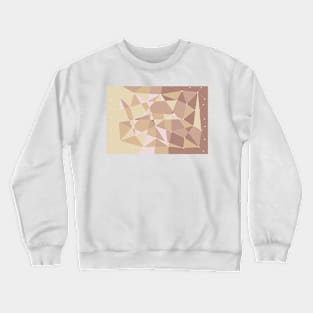 Abstract random geometric pattern Orange/brown Crewneck Sweatshirt